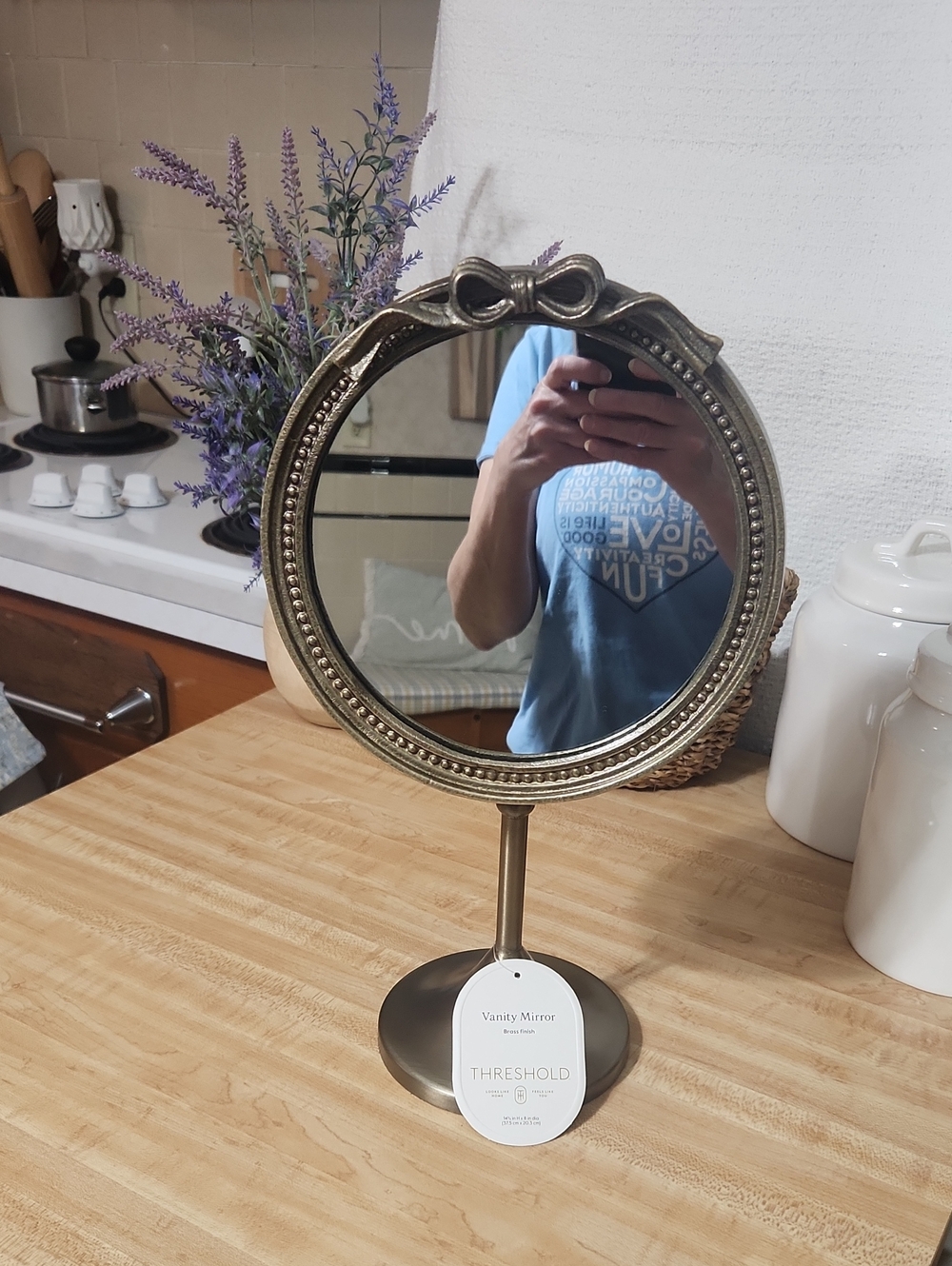 THRESHOLD BRASS vanity Mirror